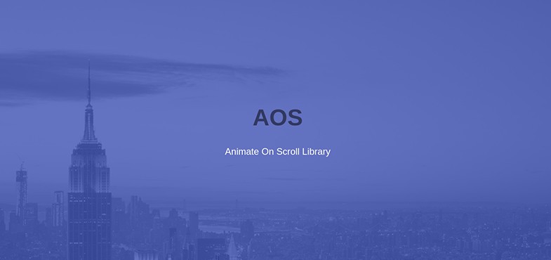 AOS یک کتابخانه CSS است